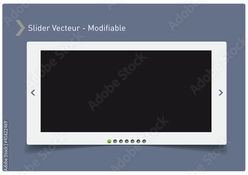 Slider bleu tactile Vectoriel