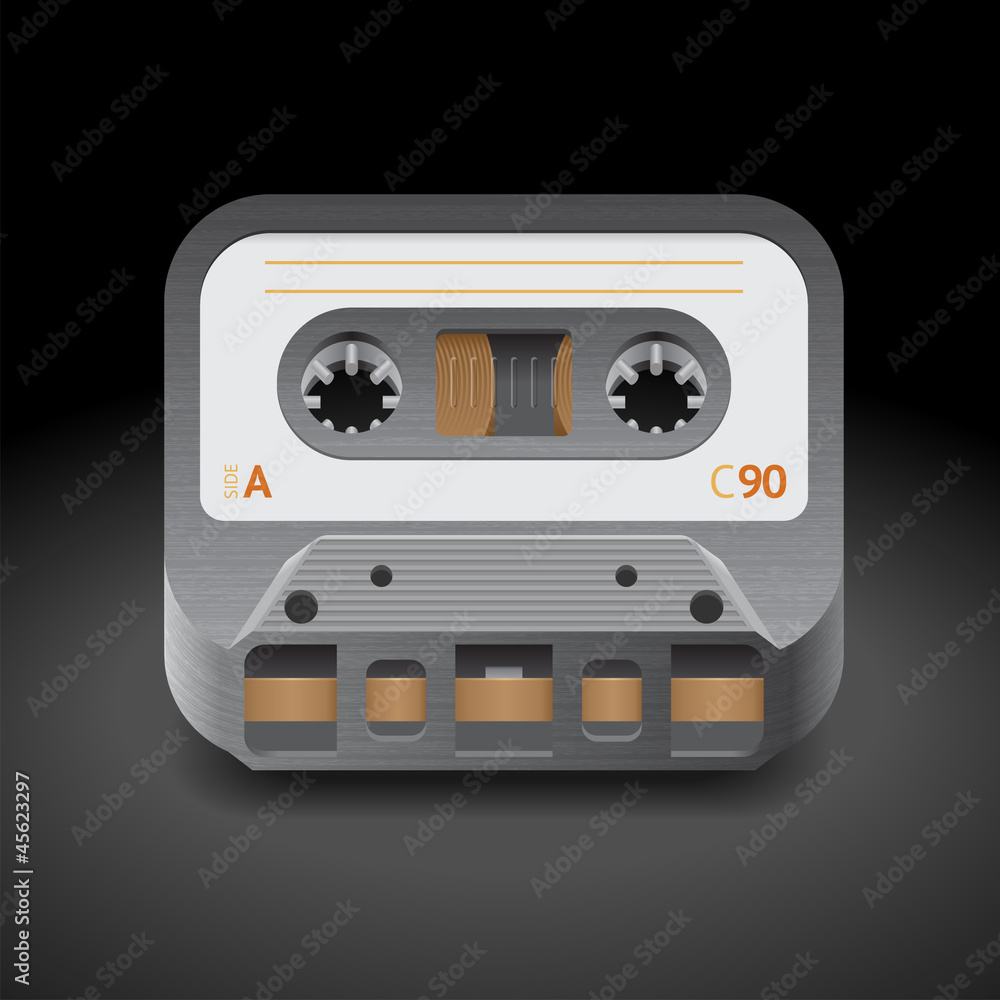 Obraz premium Icon for audio cassette