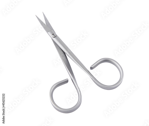 NIce design of manicure scissor isolated on white