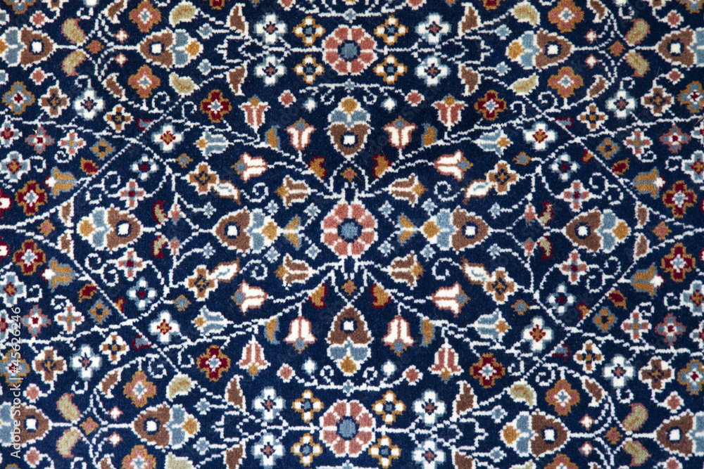 Carpet With Intricate Design.