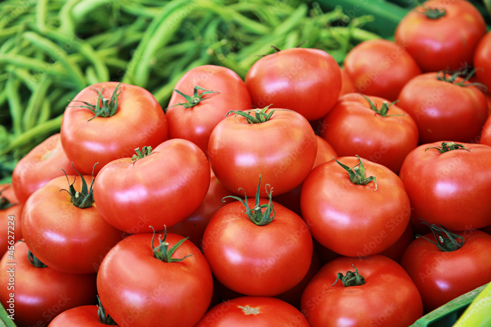 Tomaten auf dem Markt Tomaten auf dem Markt