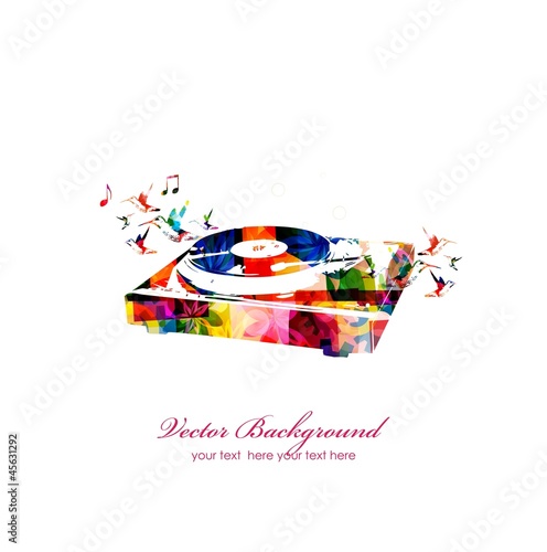 Colorful music background