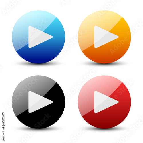 Play Buttons Set