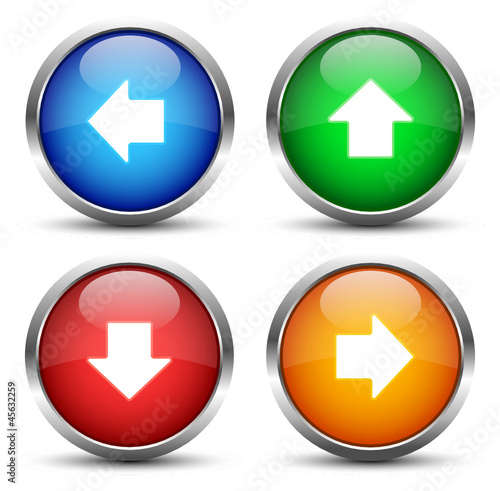 Free Download Vektor Pfeiltasten Buttons 02 - GFXLoad