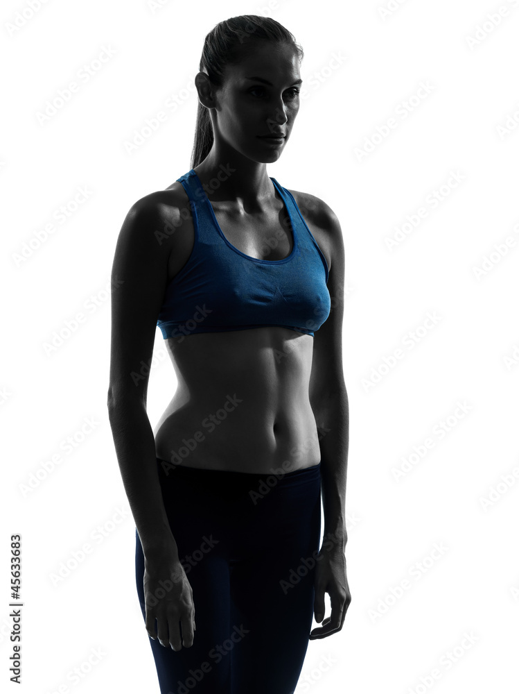 Fototapeta premium woman exercising yoga portrait