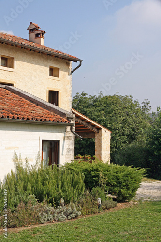 Wallpaper Mural rural House and the garden with scented aromatic herb Rosemary Torontodigital.ca