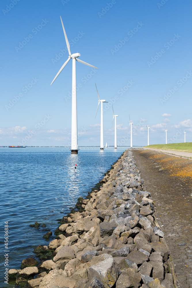 Off shore wind turbines in the Netherlands
