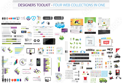 Designers toolkit - Four collections in one + web templates