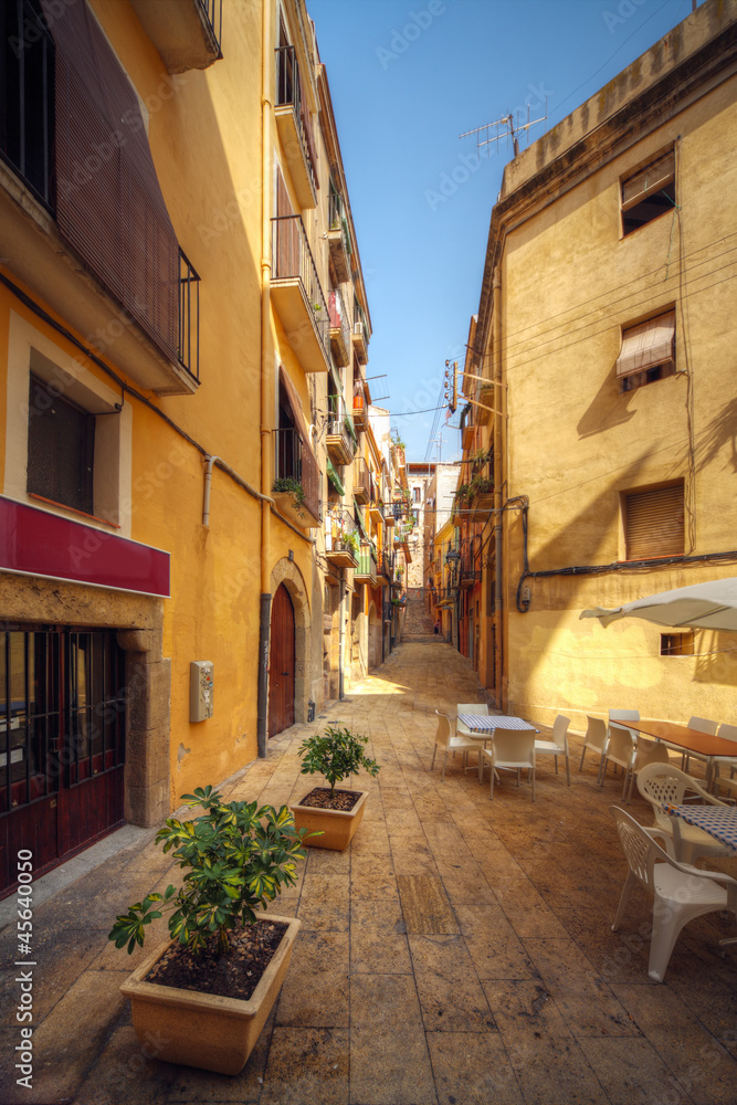 Obraz premium traditional old Spanish street
