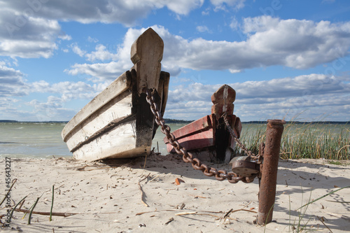Fototapeta Abandoned boats