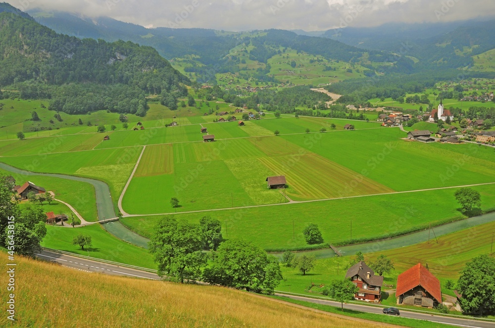 Swiss countryside.
