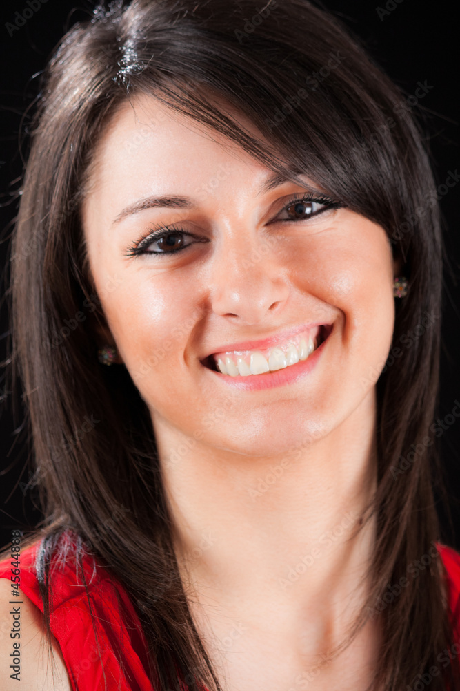 Smiling beautiful woman portrait Smiling beautiful woman portrait