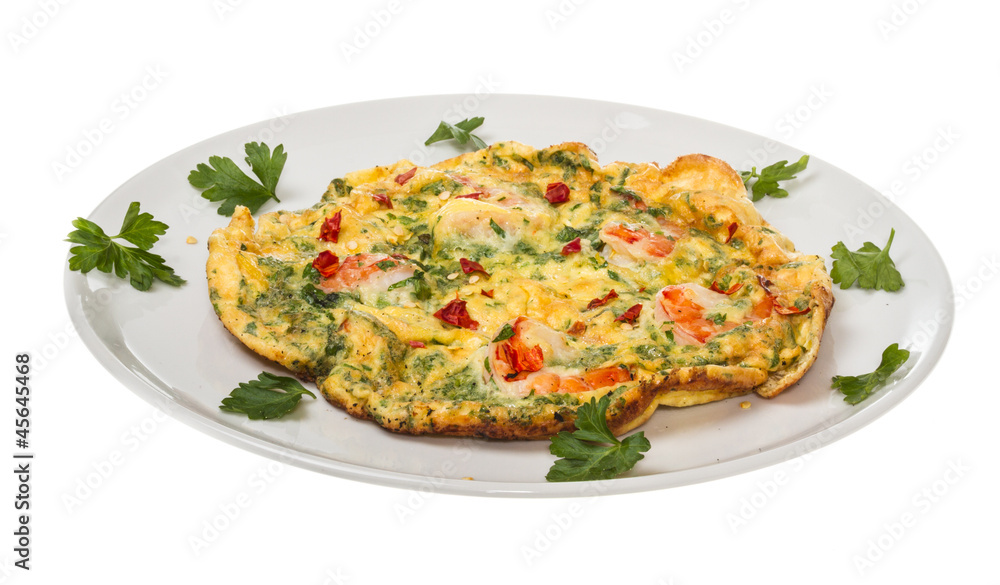 fresh Scrambled eggs with shrimp fresh Scrambled eggs with shrimp