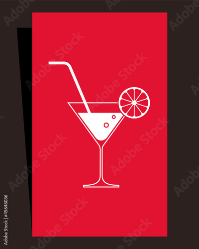 Cocktail menu. Card design