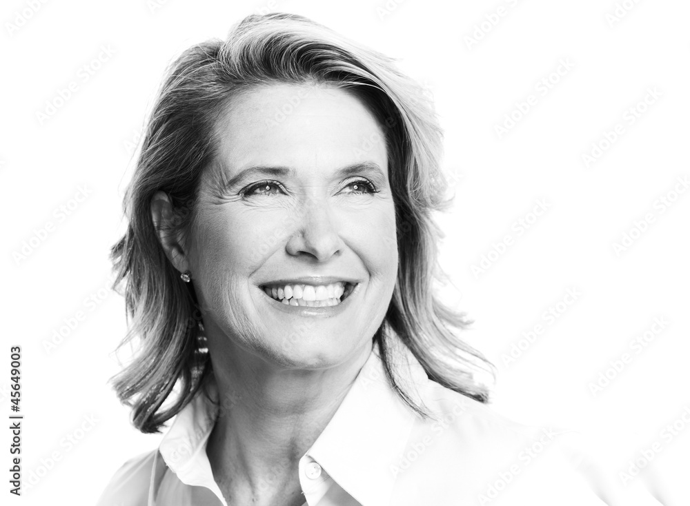 Happy senior woman. Happy senior woman.