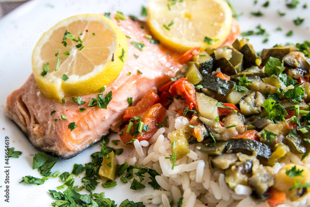 grilled salmon and lemon grilled salmon and lemon