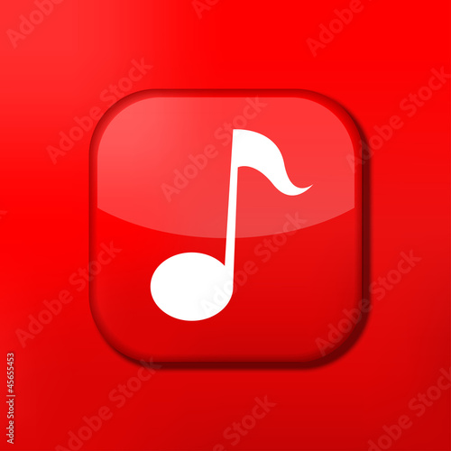 Vector red note icon. Eps10. Easy to edit