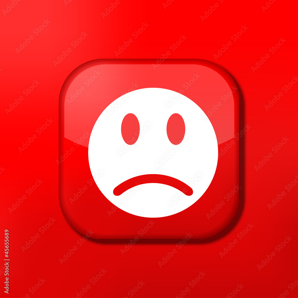 Vector red smile icon. Eps10. Easy to edit Vector red smile icon. Eps10. Easy to edit