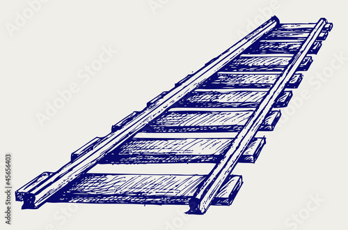 Railroad. Doodle style