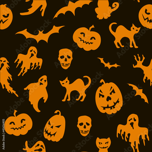Halloween seamless pattern