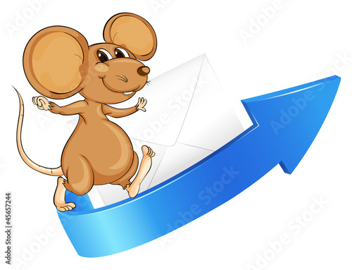 mouse, arrow and envelop