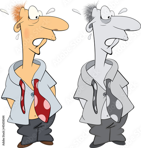 Office worker cartoon