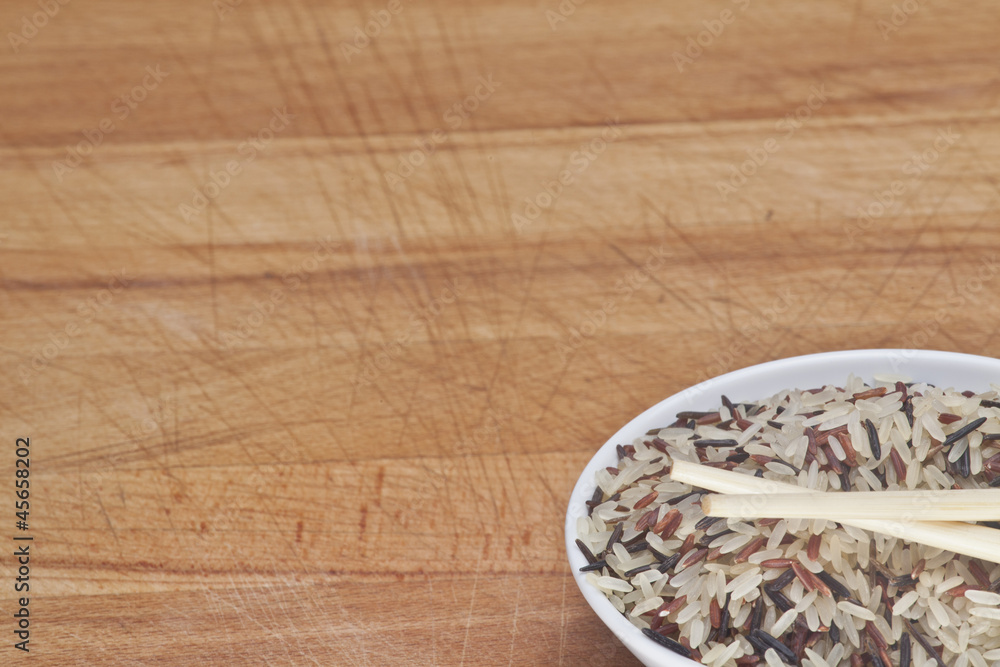 Fototapeta premium Three types of rice