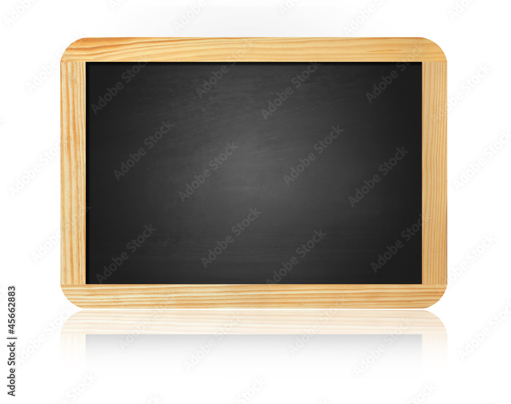 old blank blackboard isolated