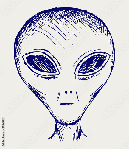 Alien. Doodle style