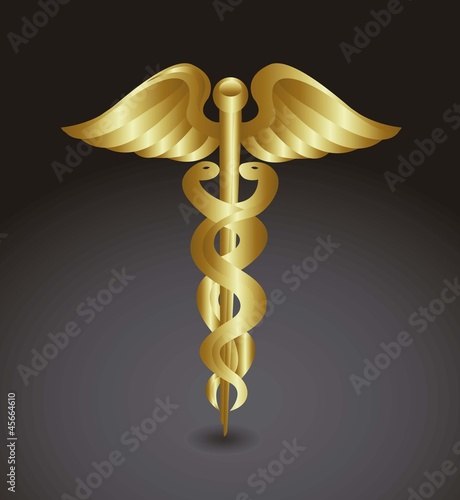 gold caduceos