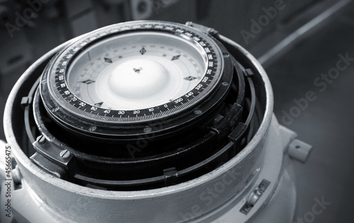 Naval magnetic compass monochrome photo photo