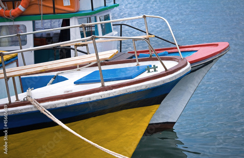 Wallpaper Mural Colorful pleasure boats moored in Nessebur, Bulgaria. Torontodigital.ca