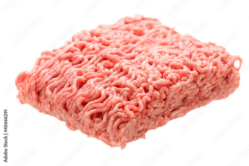 Minced meat isolated on white background Minced meat isolated on white background
