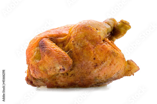 Image of delicious isolated roast chicken