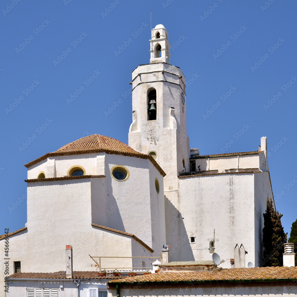 Santa Maria church of Cadaqués in Spain