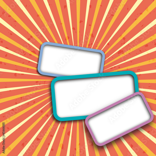 Vector Message on vintage background