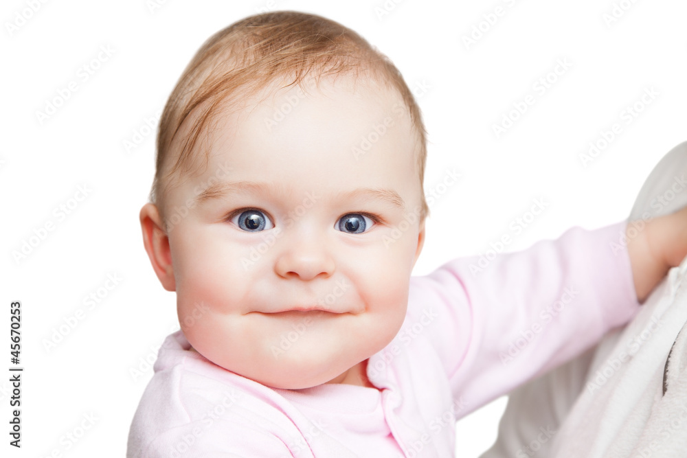 Portrait of blue-eyed baby