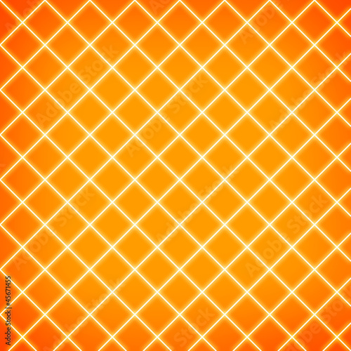 Obraz na plátne Gird on orange background