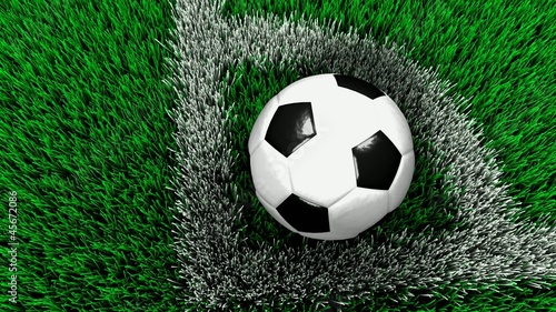 Soccer corner kick. photo