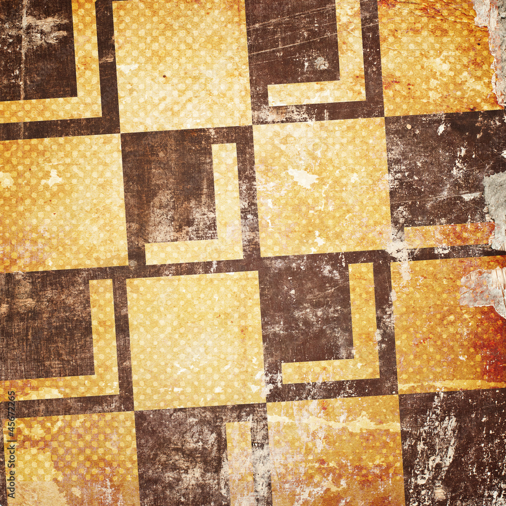Grungy chessboard background with stains Grungy chessboard background with stains