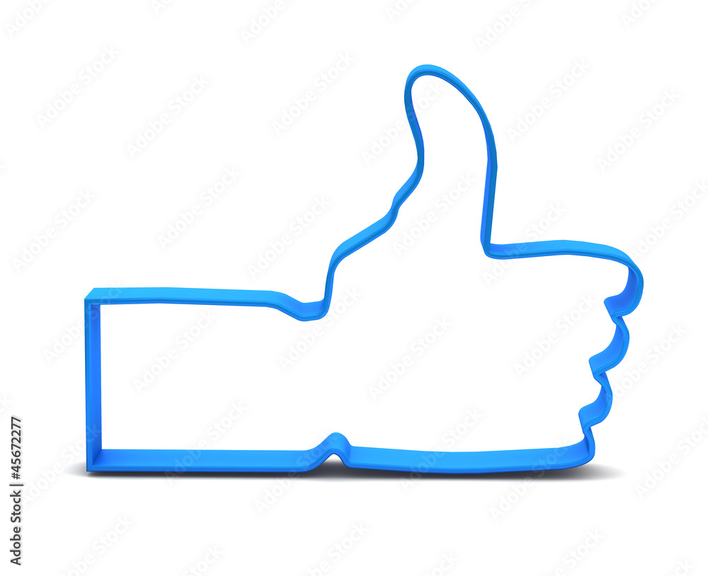 Like symbol on white background Like symbol on white background