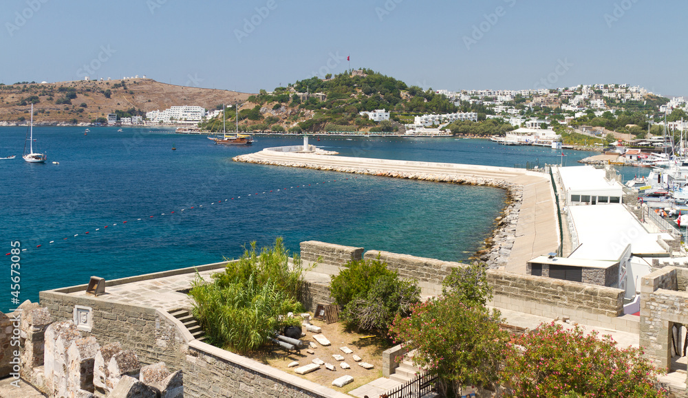 Obraz premium Bodrum Town from Mugla, Turkey