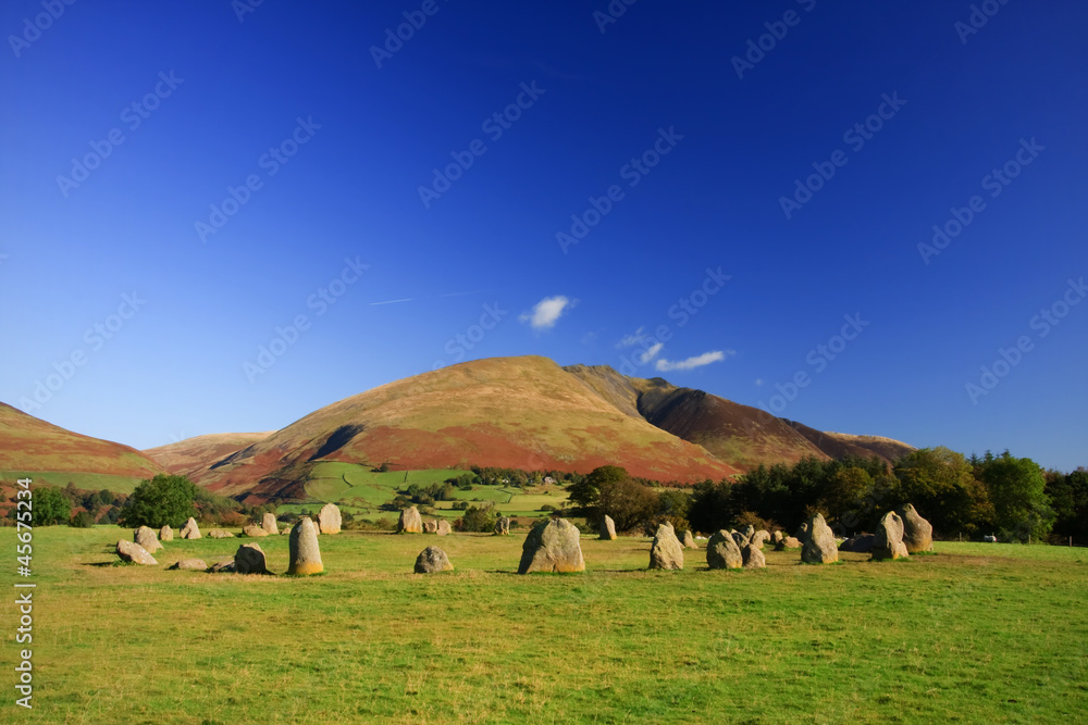 Castlerigg Stone Circle in the English Lake District National Park