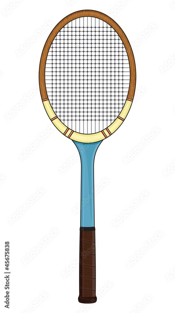 Retro tennis racket