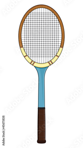 Retro tennis racket