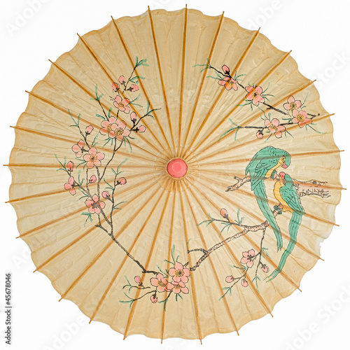 Oriental umbrella isolated