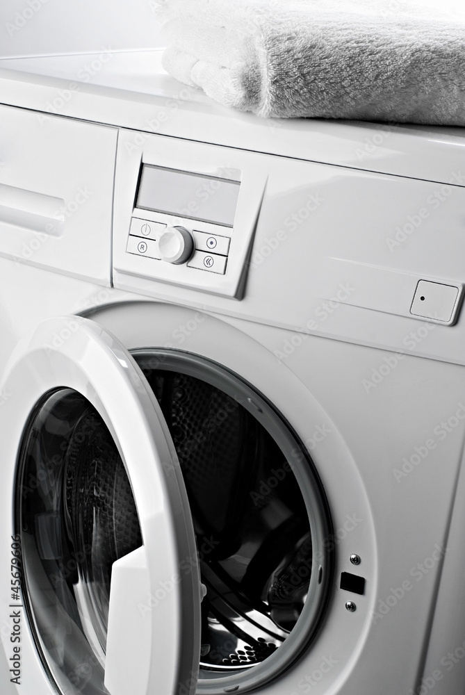 washing machine on a white background washing machine on a white background