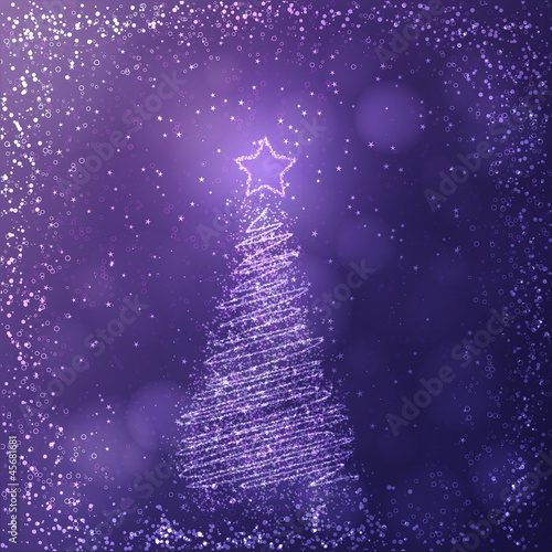 lilac christmas tree