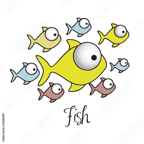 illustration of Fish Drawings