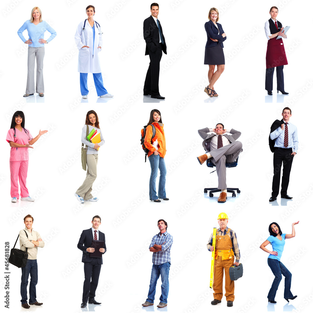 © grinny - Group of workers people set. © grinny - Group of workers people set.